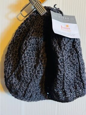 Luma The Fibre Co. Charcoal Crochet Knit Women’s Beanie